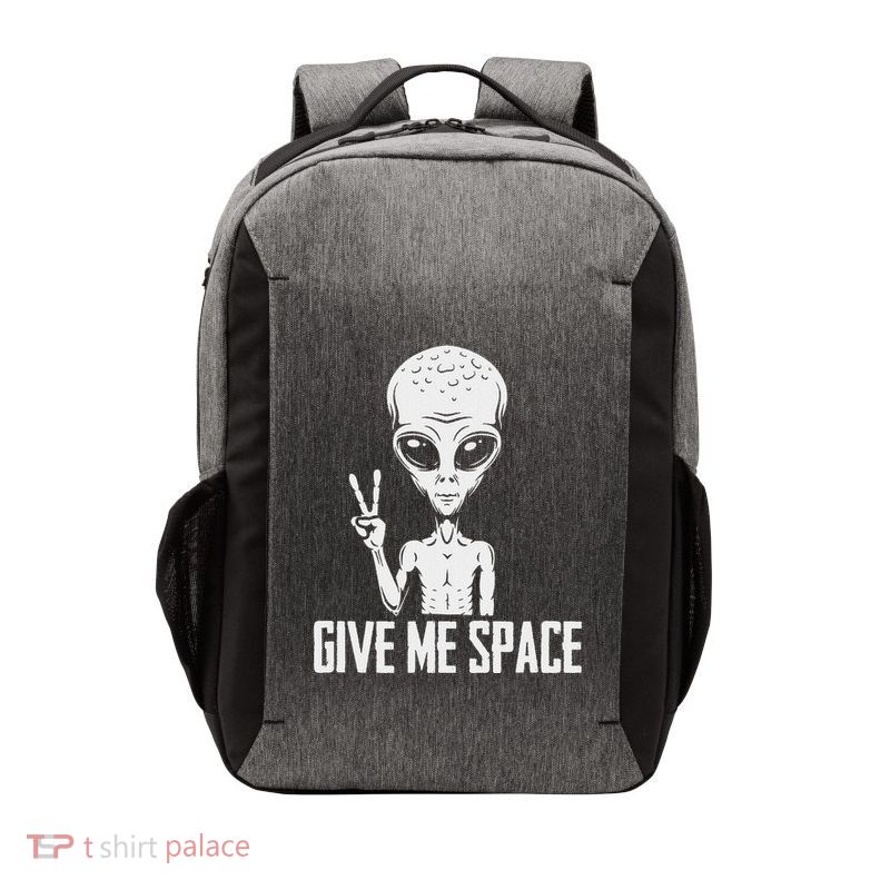 Alien Ufo Space Ship Extraterrestrial Give Me Space Vector Backpack