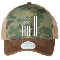 Army United States Thin Camo Line Flag Front And Back Legacy Tie Dye Trucker Hat