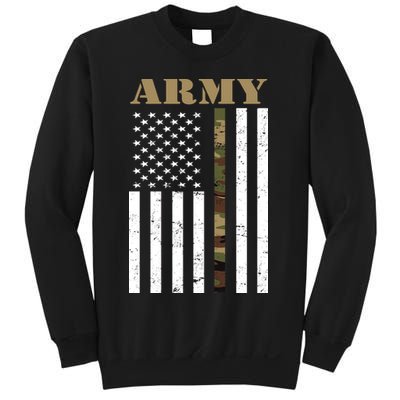 Army United States Thin Camo Line Flag Front And Back Sweatshirt