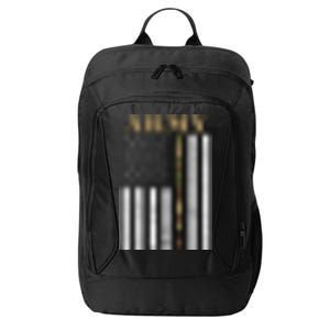 Army United States Thin Camo Line Flag Front And Back City Backpack