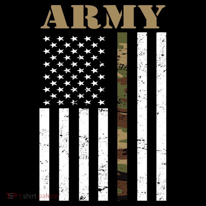 Army United States Thin Camo Line Flag Front And Back Button