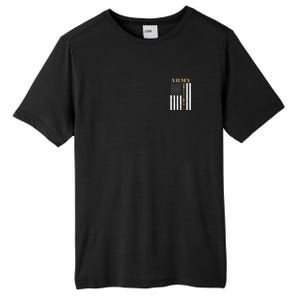 Army United States Thin Camo Line Flag Front And Back Tall Fusion ChromaSoft Performance T-Shirt