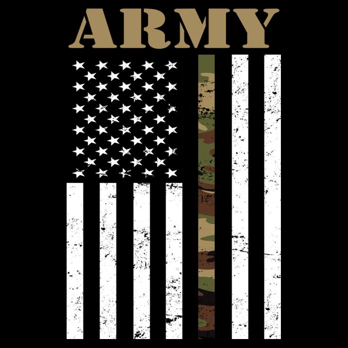 Army United States Thin Camo Line Flag Front And Back Full Zip Hoodie
