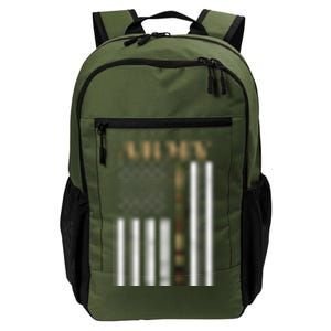 Army United States Thin Camo Line Flag Front And Back Daily Commute Backpack