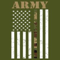 Army United States Thin Camo Line Flag Front And Back Sustainable Knit Beanie