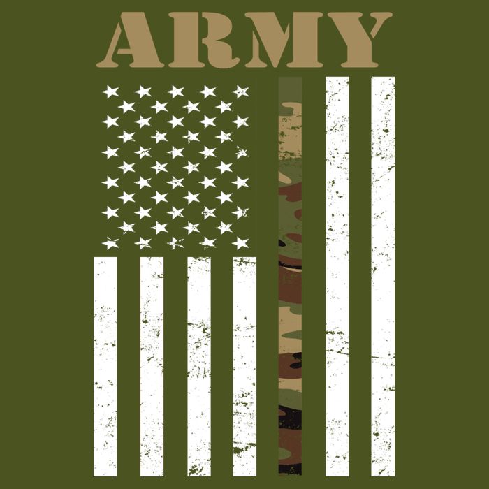 Army United States Thin Camo Line Flag Front And Back Sustainable Knit Beanie