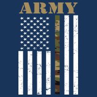 Army United States Thin Camo Line Flag Front And Back Infant Baby Jersey Bodysuit
