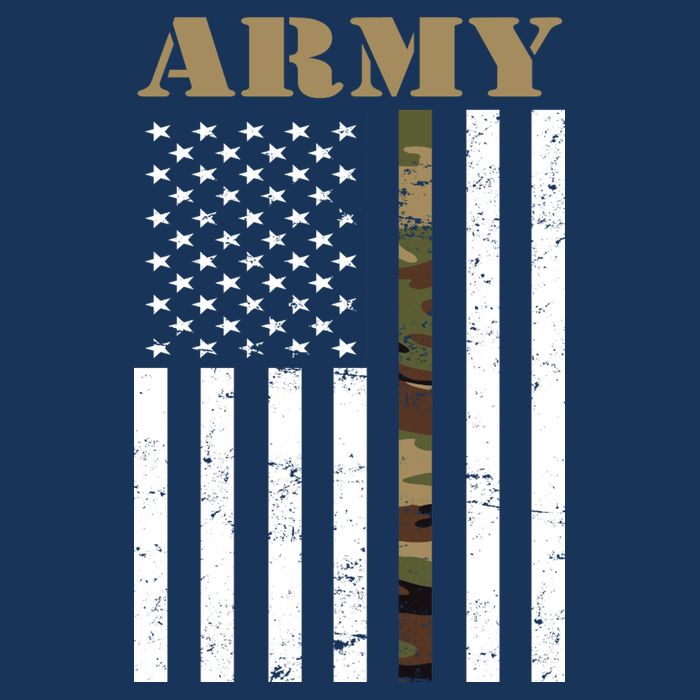 Army United States Thin Camo Line Flag Front And Back Infant Baby Jersey Bodysuit