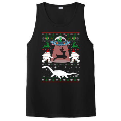 Alien Ufo Santa Reindeer Alien Dinosaur Bigfoot Sweater Xmas Meaningful Gift PosiCharge Competitor Tank