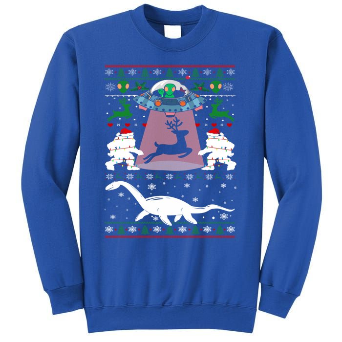 Alien Ufo Santa Reindeer Alien Dinosaur Bigfoot Sweater Xmas Meaningful Gift Sweatshirt