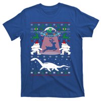 Alien Ufo Santa Reindeer Alien Dinosaur Bigfoot Sweater Xmas Meaningful Gift T-Shirt