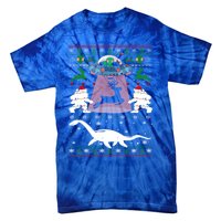 Alien Ufo Santa Reindeer Alien Dinosaur Bigfoot Sweater Xmas Meaningful Gift Tie-Dye T-Shirt