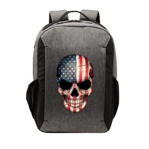 American USA Skull Grunge American Flag Vector Backpack