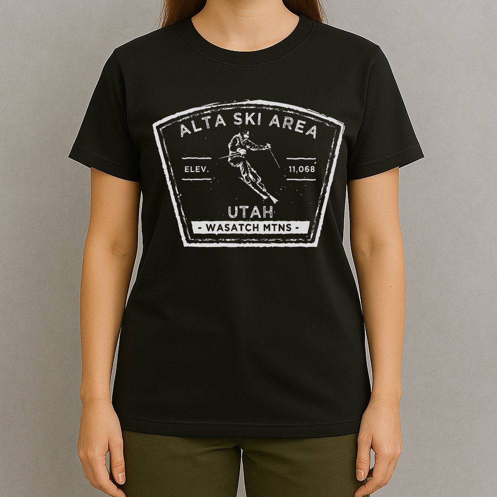 Alta Utah Snow Skiing T-Shirt