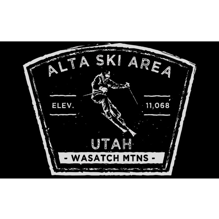 Alta Utah Snow Skiing Bumper Sticker