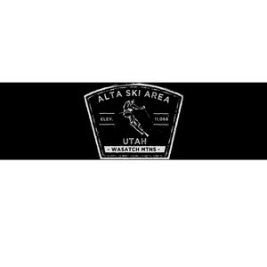 Alta Utah Snow Skiing Bumper Sticker