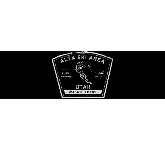 Alta Utah Snow Skiing Bumper Sticker