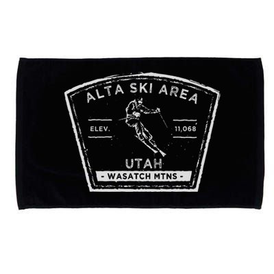 Alta Utah Snow Skiing Microfiber Hand Towel