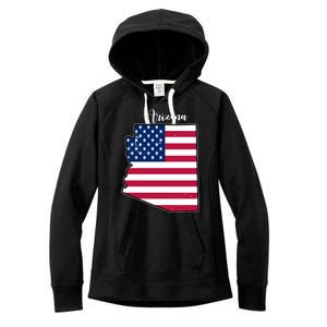 Arizona United States Map Women's Fleece Hoodie