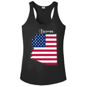 Arizona United States Map Ladies PosiCharge Competitor Racerback Tank