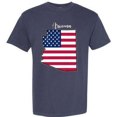 Arizona United States Map Garment-Dyed Heavyweight T-Shirt