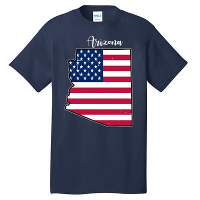 Arizona United States Map Tall T-Shirt