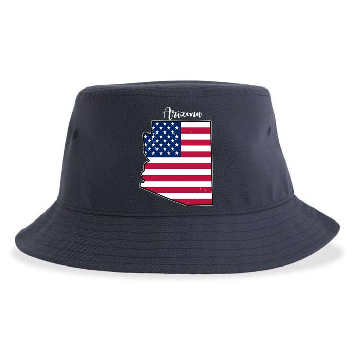 Arizona United States Map Sustainable Bucket Hat