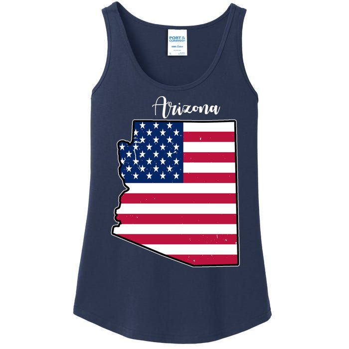 Arizona United States Map Ladies Essential Tank