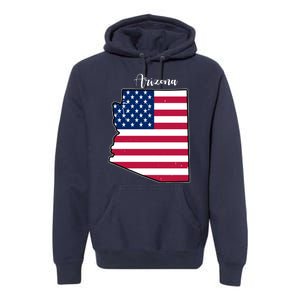 Arizona United States Map Premium Hoodie