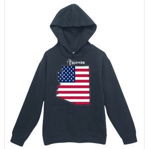 Arizona United States Map Urban Pullover Hoodie