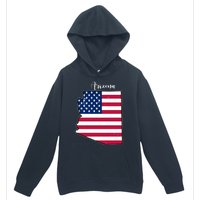 Arizona United States Map Urban Pullover Hoodie