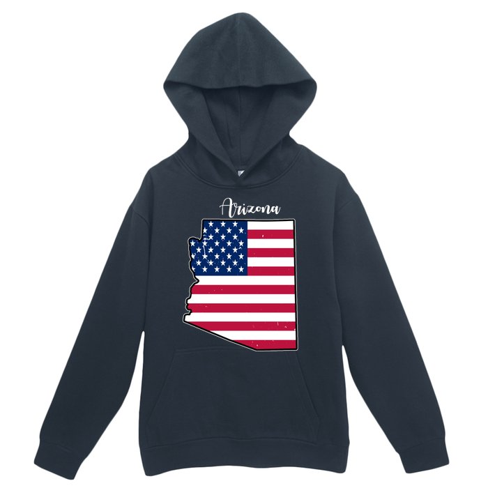 Arizona United States Map Urban Pullover Hoodie