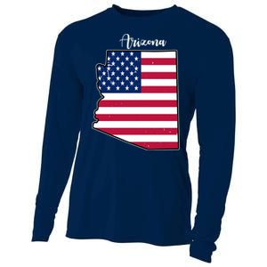 Arizona United States Map Cooling Performance Long Sleeve Crew