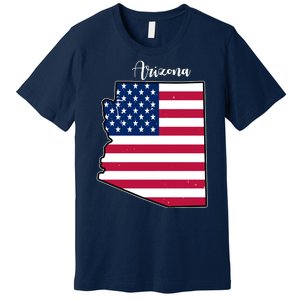 Arizona United States Map Premium T-Shirt