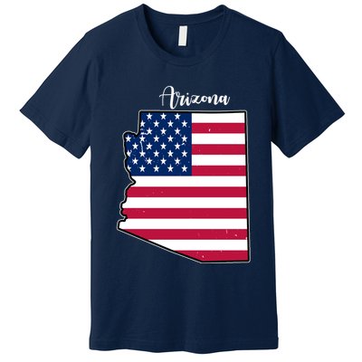 Arizona United States Map Premium T-Shirt