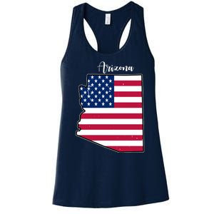 Arizona United States Map Women's Racerback Tank