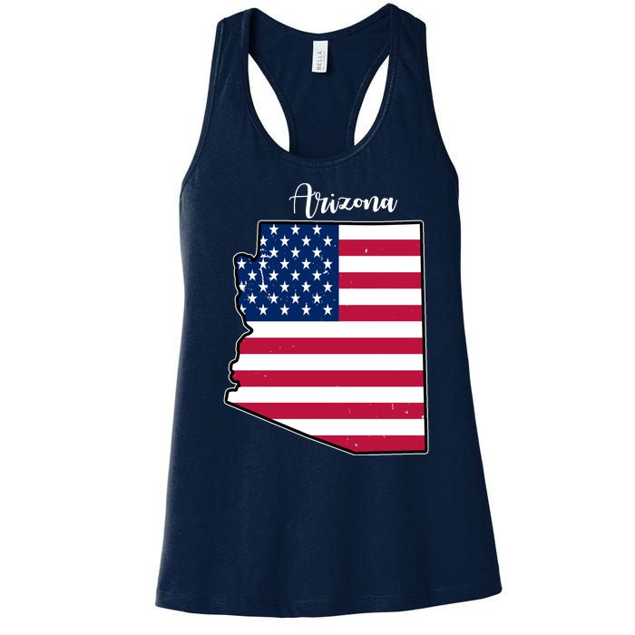 Arizona United States Map Women's Racerback Tank