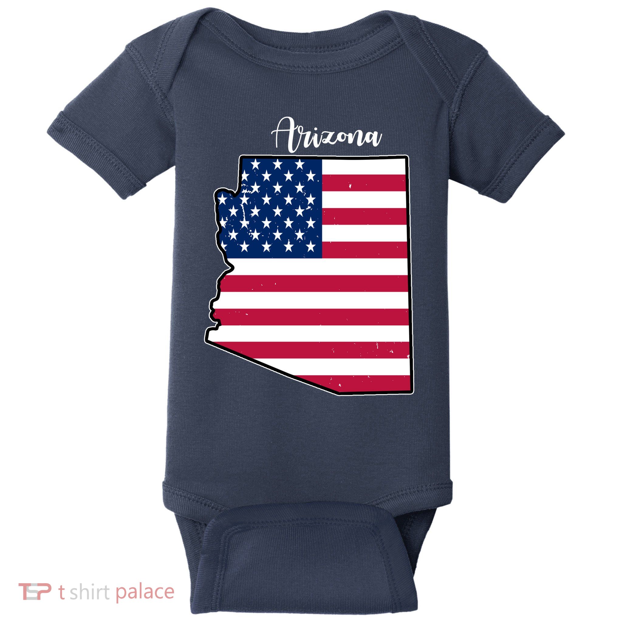Arizona United States Map Baby Bodysuit