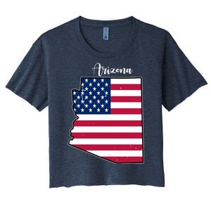 Arizona United States Map Women's Crop Top Tee