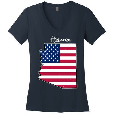 Arizona United States Map Women's V-Neck T-Shirt