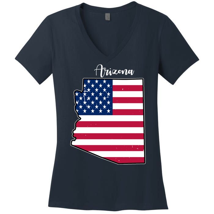 Arizona United States Map Women's V-Neck T-Shirt