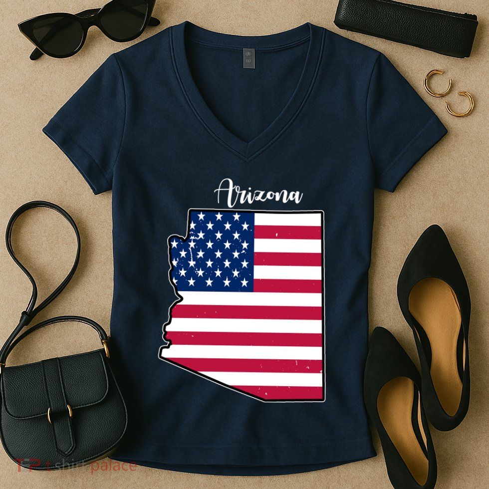 Arizona United States Map Women's V-Neck T-Shirt