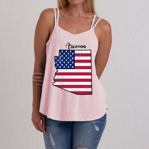 Arizona United States Map Women's Strappy Tank