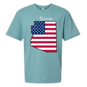 Arizona United States Map Sueded Cloud Jersey T-Shirt