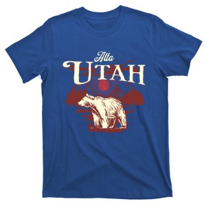 Alta Utah Ski Resort Mountains And Bear Gift T-Shirt