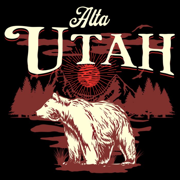 Alta Utah Ski Resort Mountains And Bear Gift Backpack