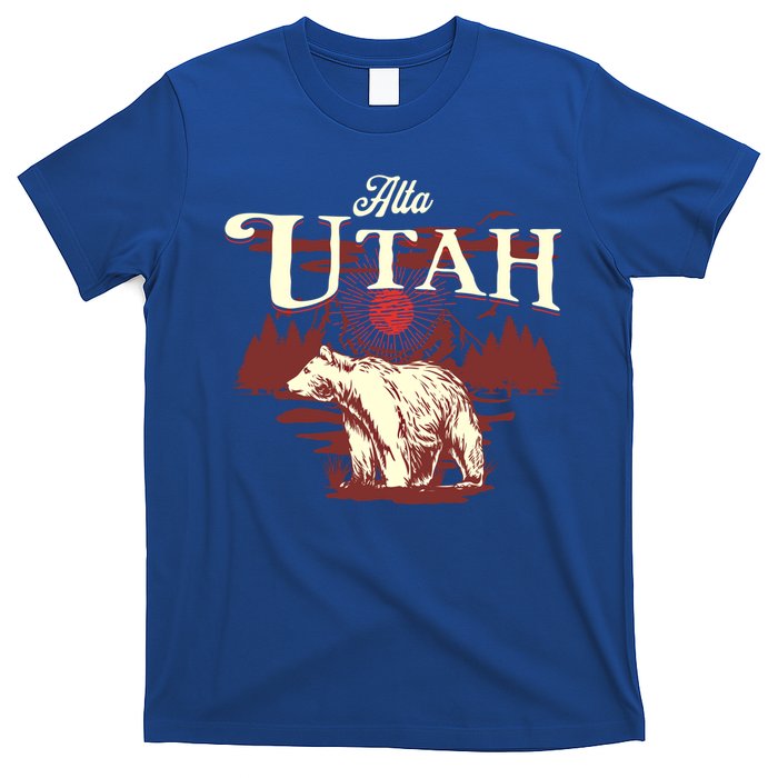 Alta Utah Ski Resort Mountains And Bear Gift T-Shirt