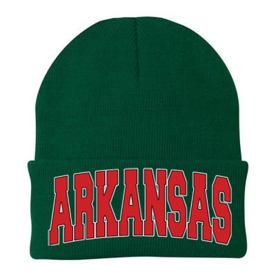 Arkansas Usa State Ar Varsity Style Vintage Sports Knit Cap Winter Beanie