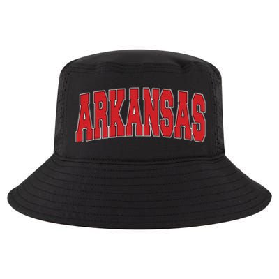 Arkansas Usa State Ar Varsity Style Vintage Sports Cool Comfort Performance Bucket Hat