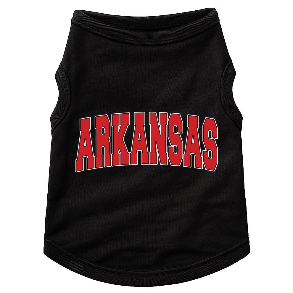Arkansas Usa State Ar Varsity Style Vintage Sports Doggie Tank